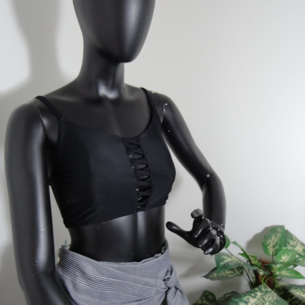 Black swim top